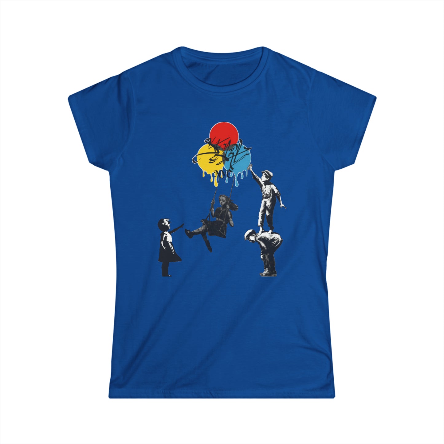 I think its a Bansky Women's Softstyle Tee