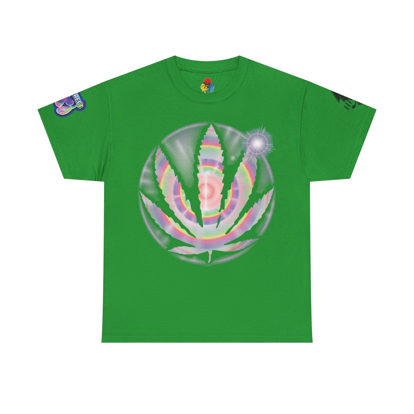 Weed leaf graffiti