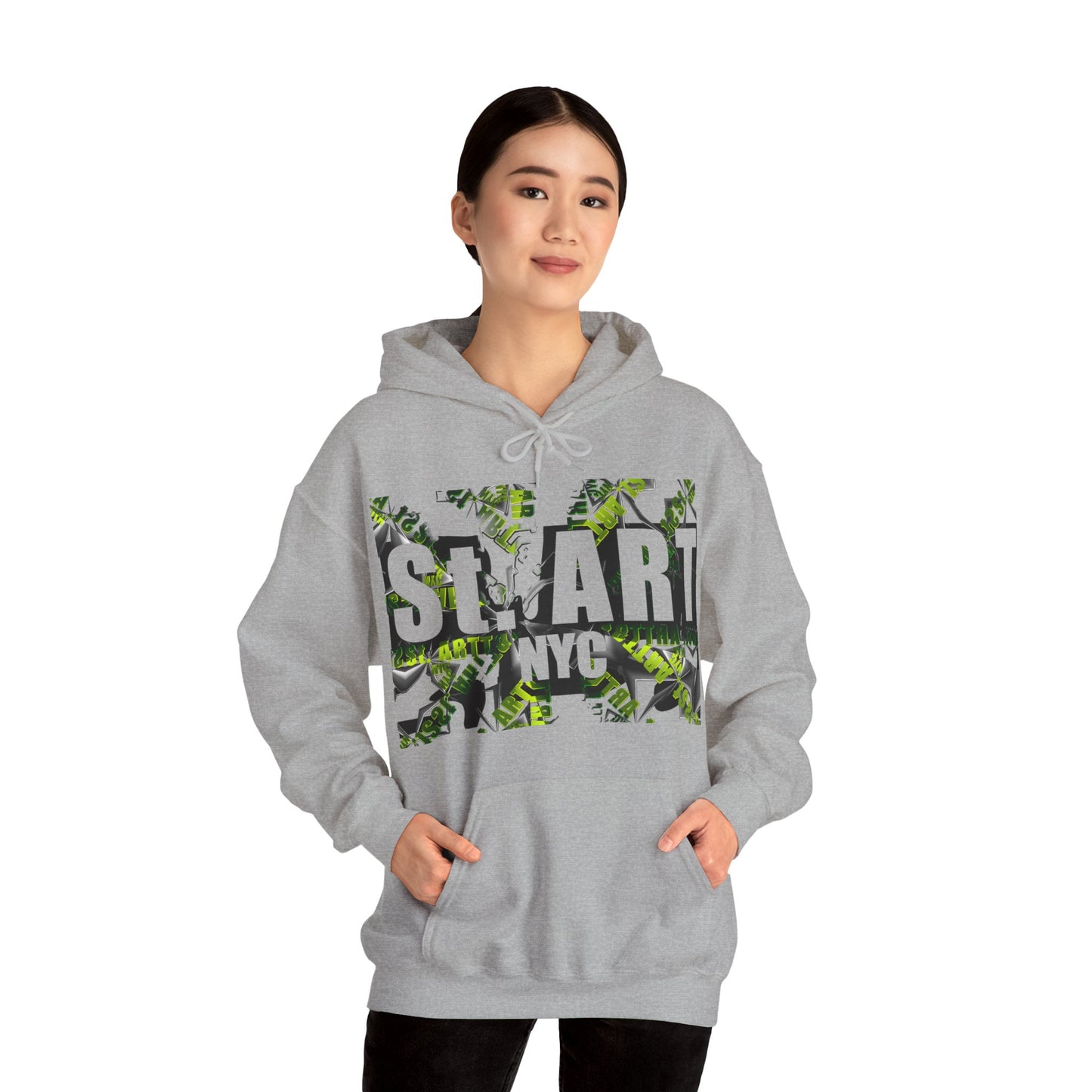 St. ART Reverse shaded graphic Hoodie