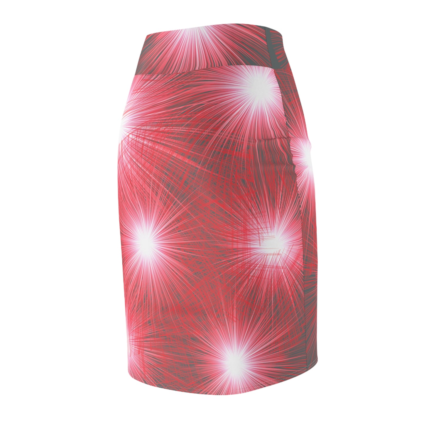 Fireworks burst Pencil Skirt- Grey