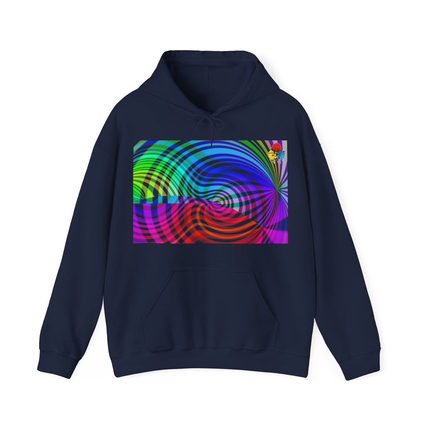 Colorfully Swirled Hoodie