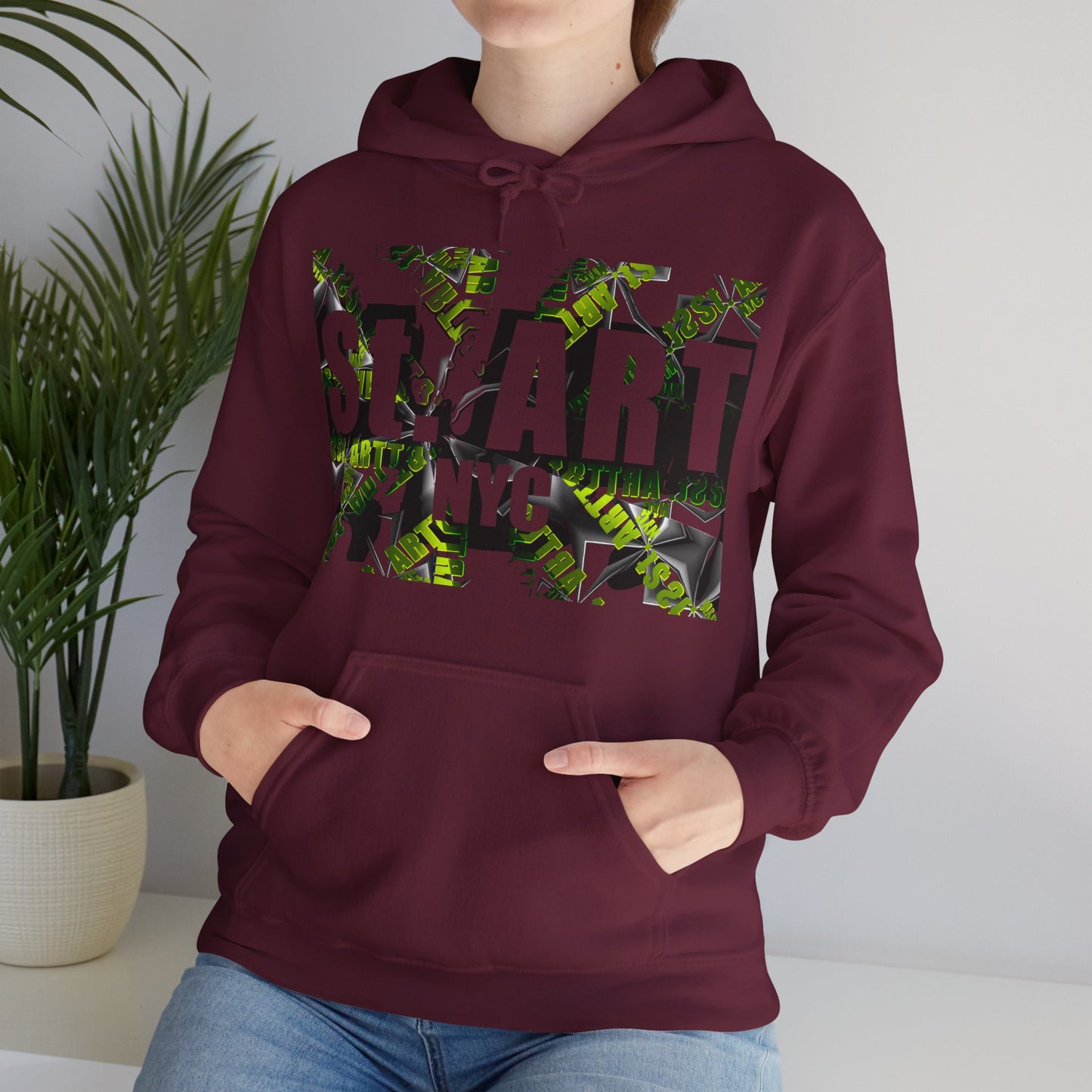 St. ART Reverse shaded graphic Hoodie