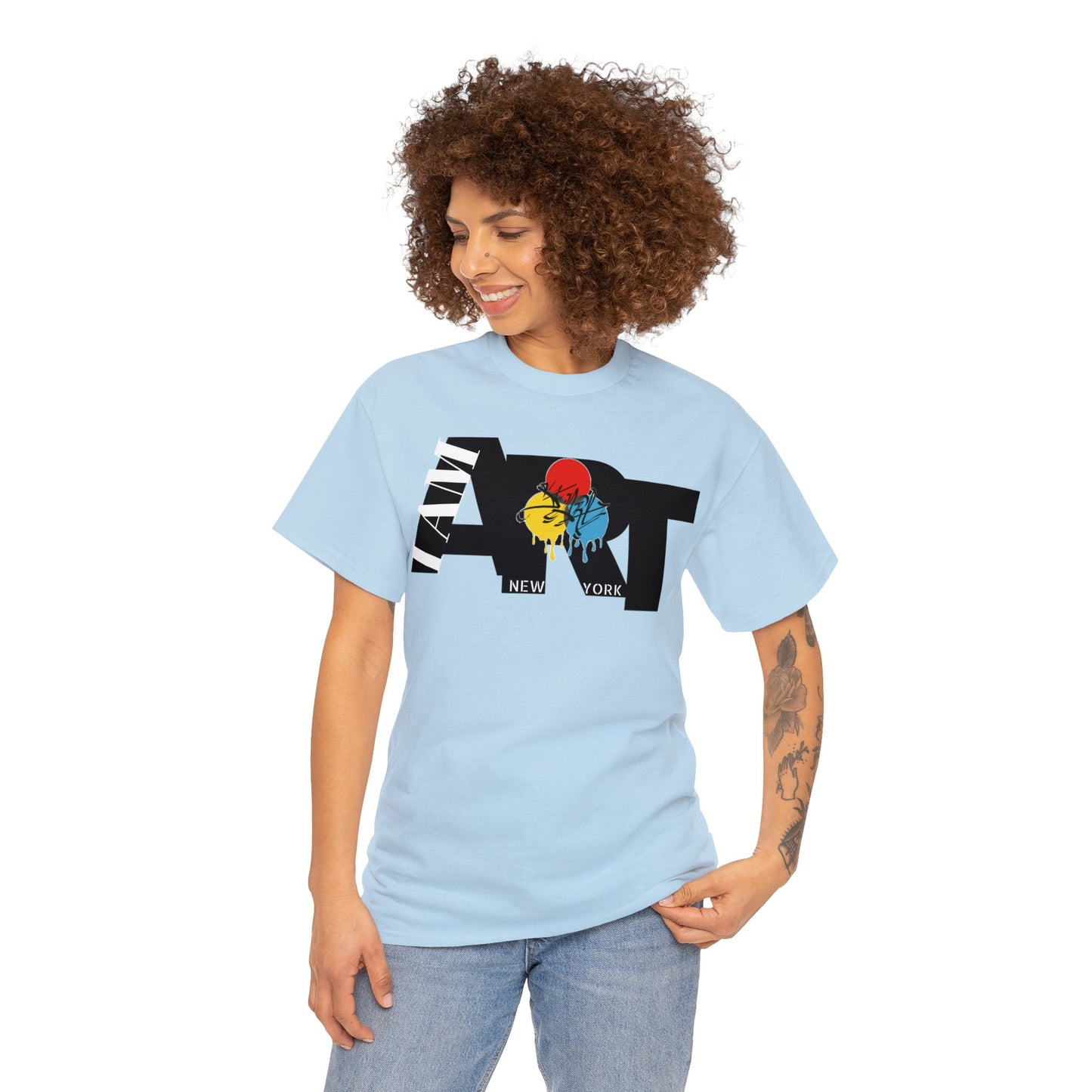 I AM ART Unisex Heavy Cotton Tee