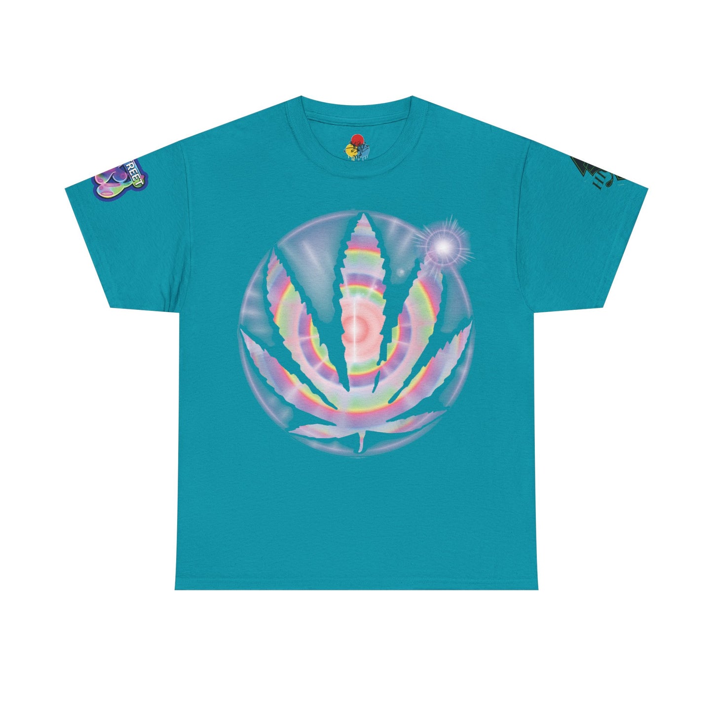 Weed leaf graffiti