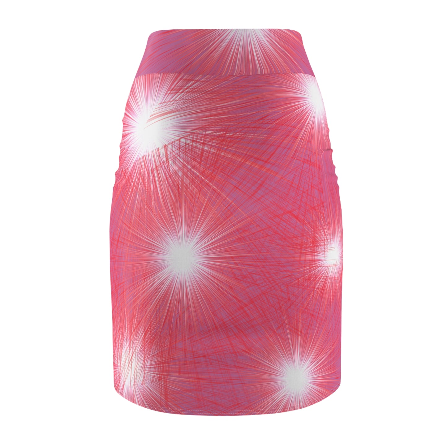 Fireworks burst Pencil Skirt -Pink