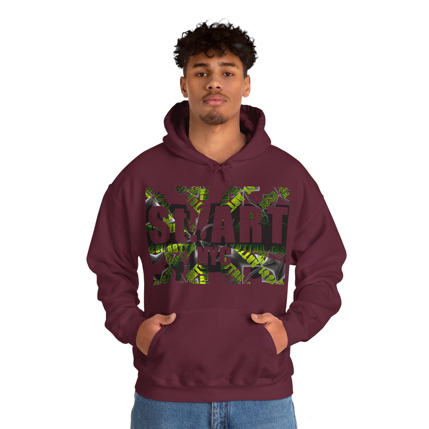 St. ART Reverse shaded graphic Hoodie