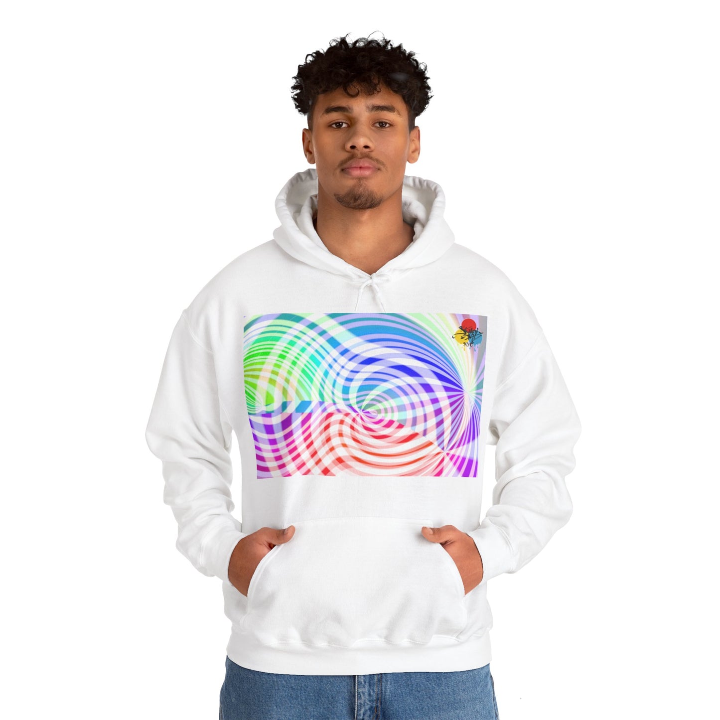 Colorfully Swirled Hoodie